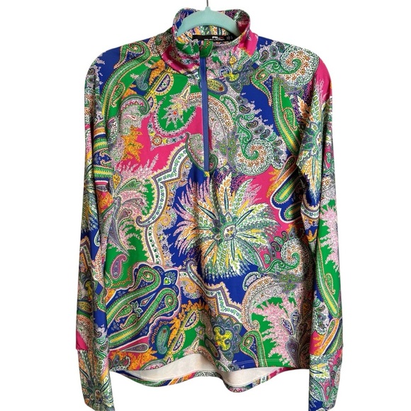 RLX Ralph Lauren Tops - Ralph Lauren RLX Paisley Golf Performance Quarter-Zip Size L